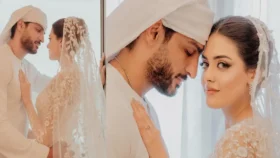 Omer Shahzad Shares Beautiful Wedding Photos with Wife
